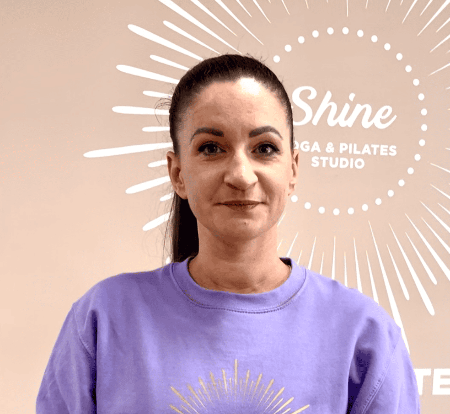 young smiling woman with dark brown hair, called Natasha, yoga & Pilates teacher at Shine at The Hollies
