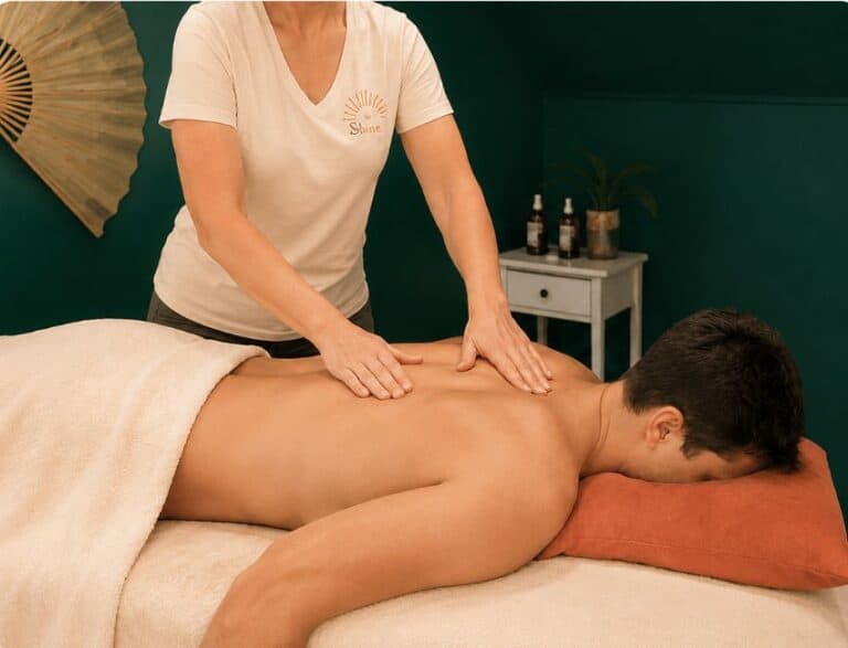 Sports Therapy massage session with Lauren the sports therapist at Shine At The Hollies